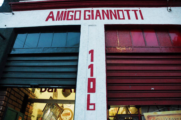 Fachada do bar Amigo Giannoti, no Bexiga