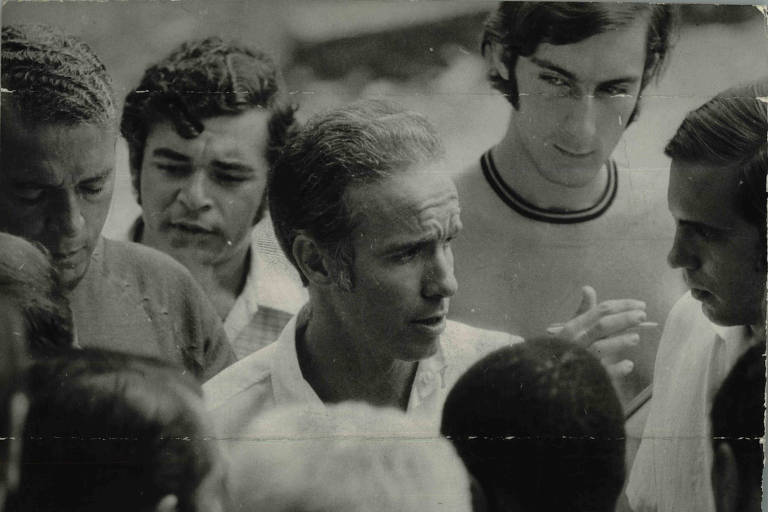 Zagallo, técnico campeão com a seleção brasileira em 1970, durante entrevista