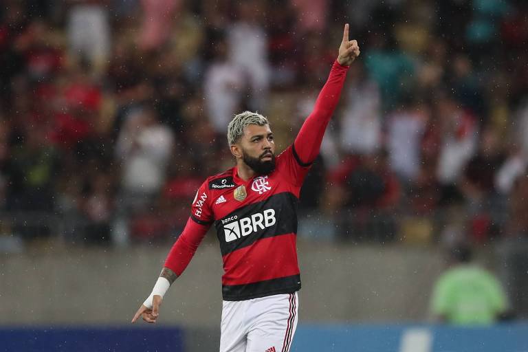 Gabigol marcou pelo Flamengo em partida contra o Ceará, no Maracanã
