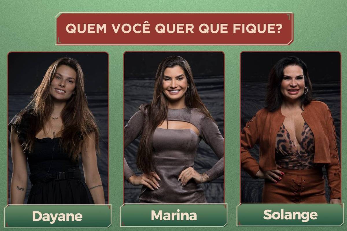 ENQUETE - QUEM VAI SAIR DA FAZENDA HOJE? DAYANE, MARINA ou SOLANGE