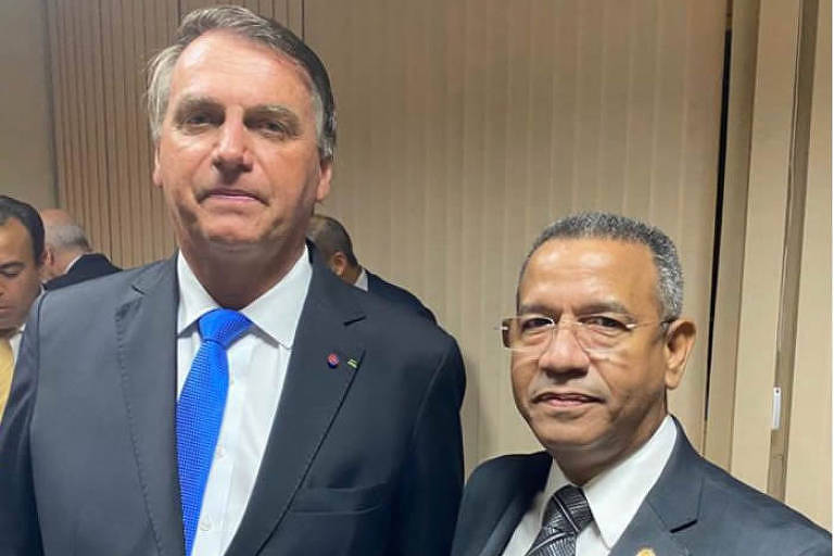 Presidente Jair Bolsonaro e juiz Luiz Rocha