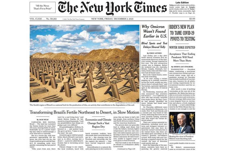 'Em câmera lenta', Nordeste está virando deserto, alerta NYT