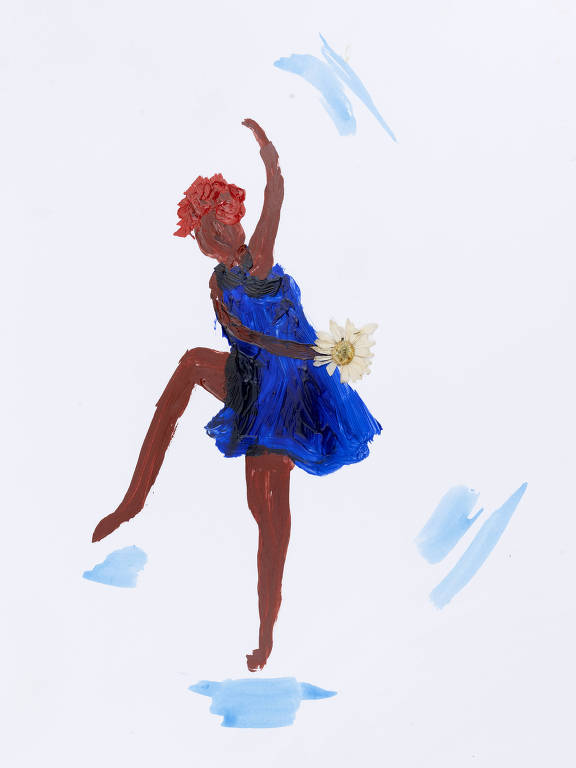 ilustração de menina dançando