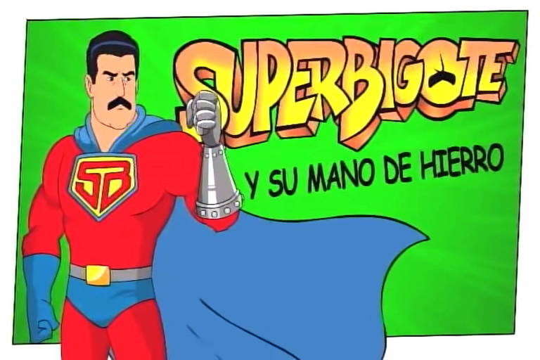 Super Bigote, animação com herói inspirado no ditador venezuelano Nicolás Maduro, exibida pela TV estatal