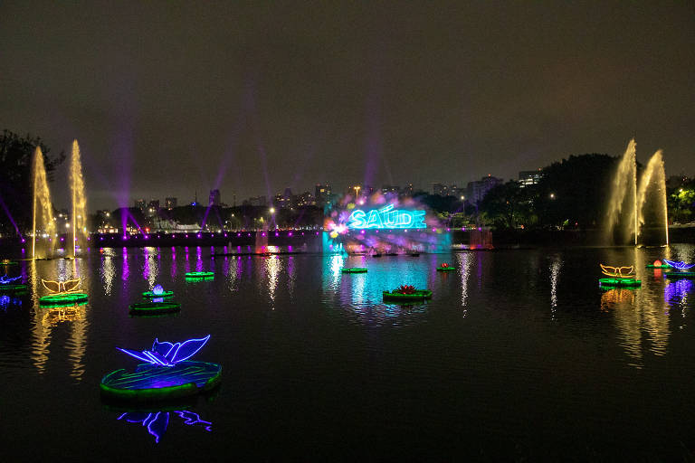 Conheça o espetáculo de luzes do parque Ibirapuera