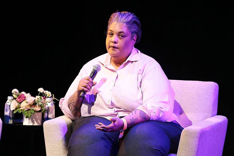 A escritora Roxane Gay nos Estados Unidos, em 2021