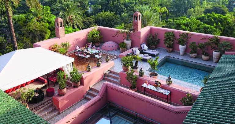 O hotel Royal Mansour, em Marrakech, no Marrocos