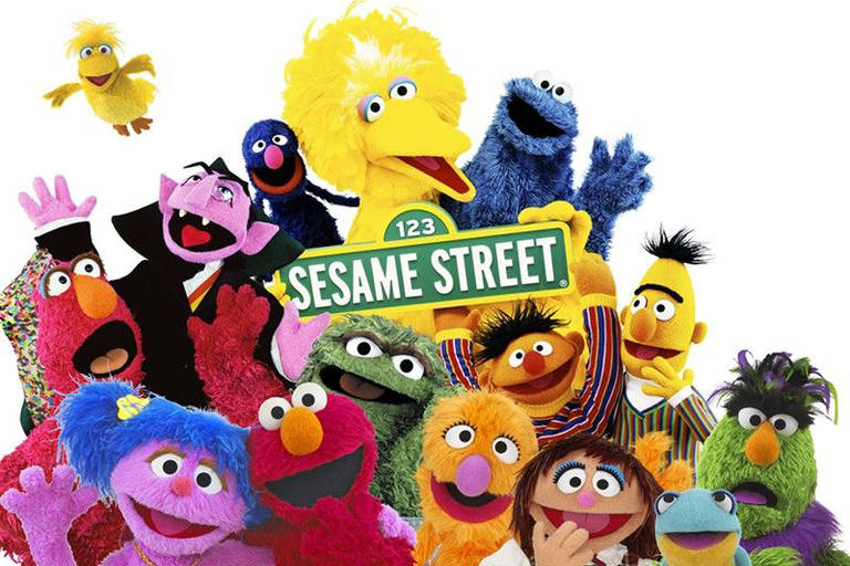 Imagens do programa Sesame Street (Vila Sésamo)