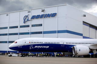 FILE PHOTO: A Boeing 787-10 Dreamliner taxis past the Final Assembly Building at Boeing South Carolina in North Charleston