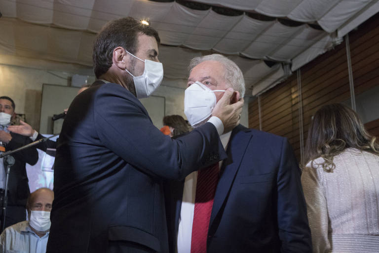 O deputado federal Marcelo Freixo (PSB-RJ) e o ex-presidente Lula