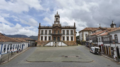 Museu da Inconfidência, na Praça Tiradentes, na cidade histórica de Ouro Preto; espaço possui mais de 4.000 objetos