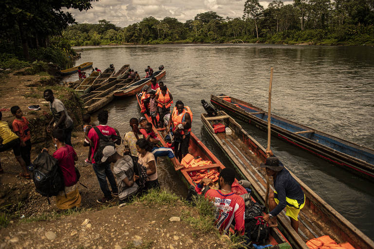 Darién, rota de migração perigosa na fronteira do Panamá com a Colômbia
