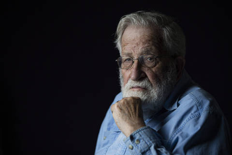 SAO PAULO - SP - 26.08.2019 - Entrevista com o linguista americano Noam Chomsky, em hotel na zona oeste da capital. (Foto: Danilo Verpa/Folhapress, MUNDO)