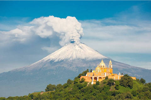 Vulcão Popocatepetl, no México