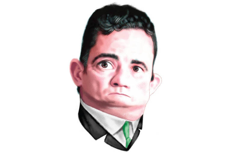 Caricature presidenciáveis Mercado - Sergio Moro