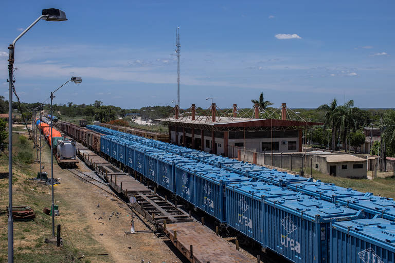 Estação de trem da cidade de Puerto Quijarro, na Bolívia, de onde parte o Trem da Morte
