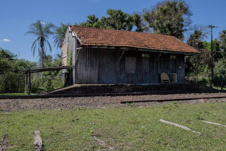 Estação ferroviária Rio Branco, em Três Lagoas (MS), fechada