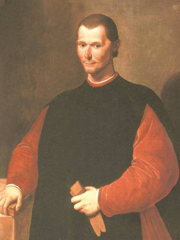 Nicolau Maquiavel em pintura de Sandi di Tito