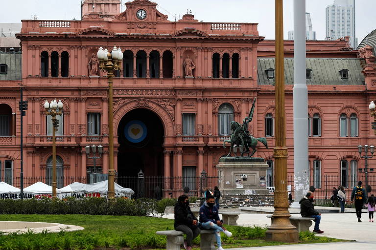 A Casa Rosada, sede da Presidência da Argentina