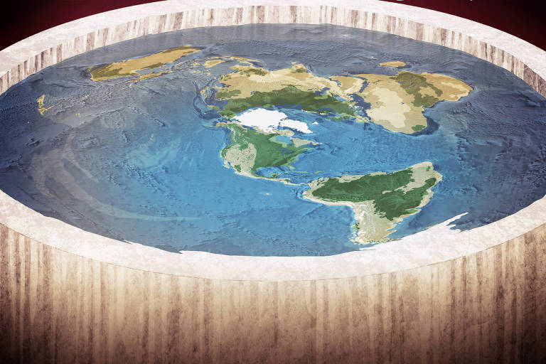 Cartaz de "A Terra É Plana", documentário sobre terraplanistas