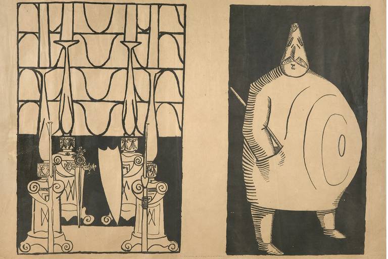 ilustração de rei gorducho e de corte