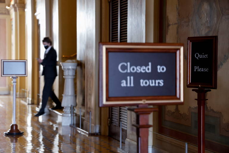 O Parlamento ficou fechado para os eventos desta quinta