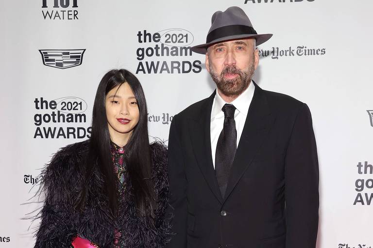 Nicolas Cage e a mulher Riko Shibata