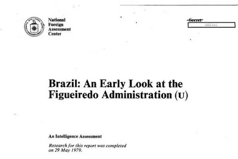 Análise do governo americano fez críticas e alertas ao general Figueiredo