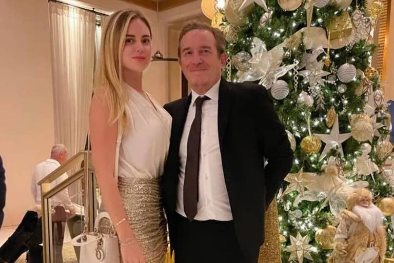 O príncipe Giacomo Bonanno Di Linguaglossa passou as festas de fim de ano com Tanya Yashenko