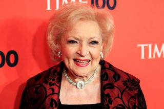 FILE PHOTO: Actress Betty White arrives as a guest for the Time Magazine's 100 Most Influential People in the World gala in New York