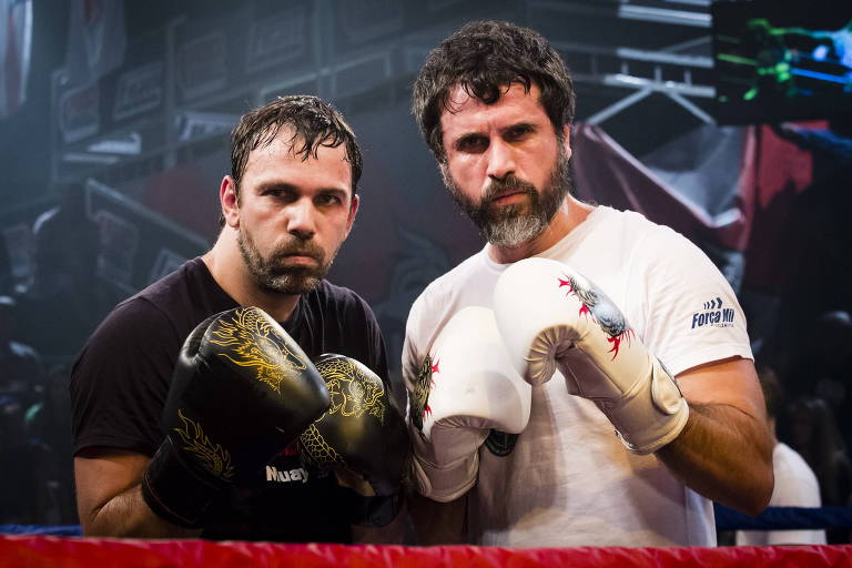Gael (Eriberto Leão) e Lobão ( Marcelo Faria )