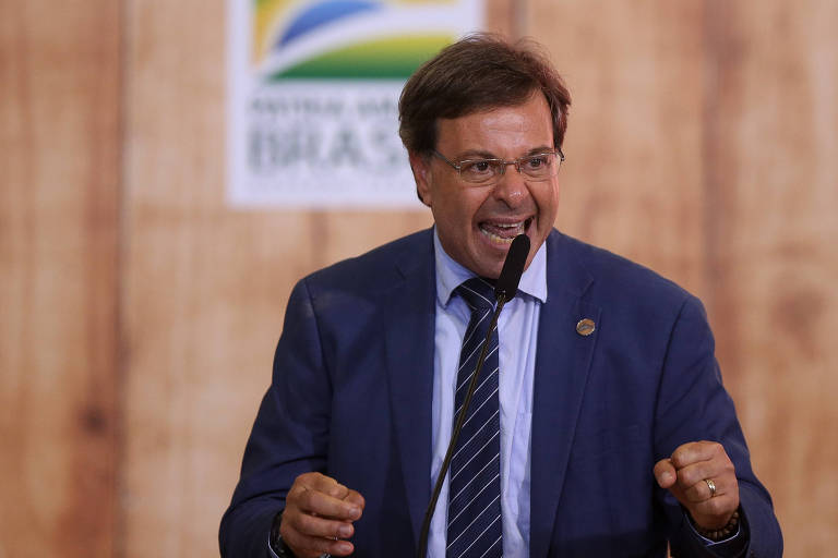 Gilson Machado Neto, ex-ministro de Jair Bolsonaro, durante evento de comemoração do dia nacional do forró