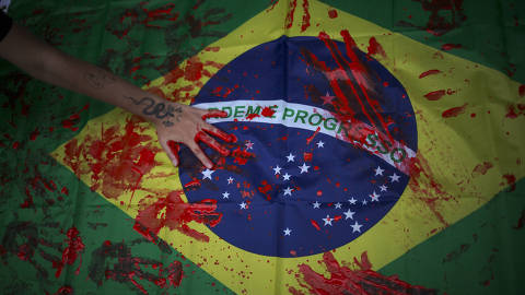 SÃO PAULO, SP, BRASIL, 13-05- 2021, 17h:.  Na tarde desta quinta, 13, aconteceu um ato pelo 