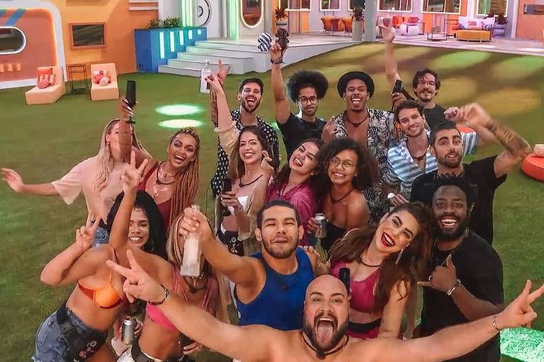 Imagem mostra todos os participantes do Big Brother Brasil 2022