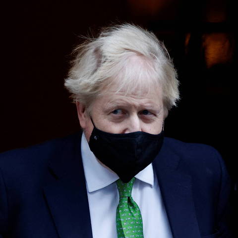British Prime Minister Boris Johnson leaves Downing Street, in London, Britain, January 19, 2022. REUTERS/John Sibley ORG XMIT: GDN