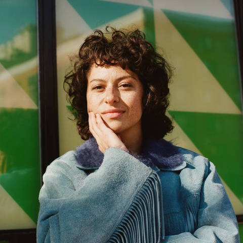 The actor Alia Shawkat in New York, Dec. 8, 2021. On this dark and demanding satire, whose final episodes arrive Friday on HBO Max, Shawkat learned that she was more than capable of holding her own. (Josefina Santos/The New York Times) ORG XMIT: XNYT137