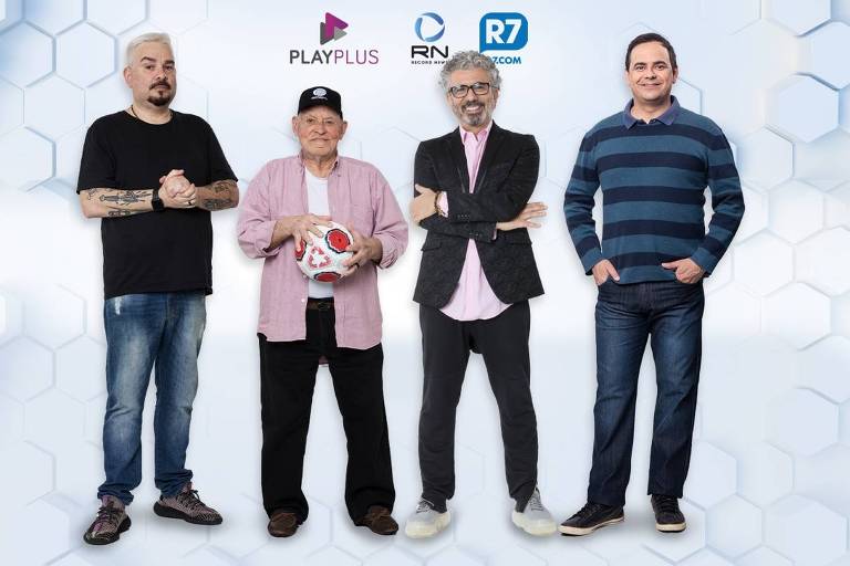 Marcos Chiesa (Bola), Silvio Luiz, Zé Luiz e Márvio Lúcio (Carioca) fazem cobertura digital do Paulista na Record