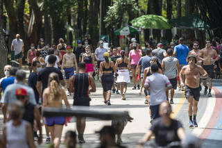 Aniversaraio de 468 anos da Cidade de SP. Paulistano aproveira o feriado no parque do Ibirapuera
