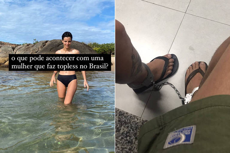Beatriz Coelho é detida ao fazer topless em praia