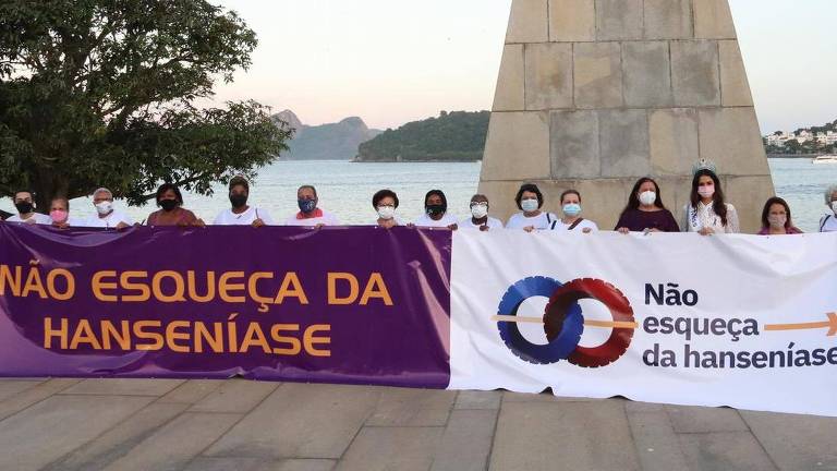 Ato do Movimento de Reintegração das Pessoas Atingidas pela Hanseníase no Rio: Brasil é o segundo maior foco da doença no mundo