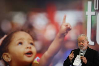 Brazil?s former President Lula speaks at Sindicato dos Metalurgicos do ABC, in Sao Bernardo do Campo