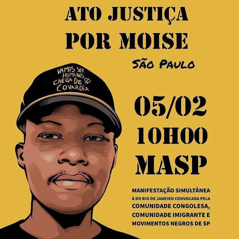 Ato de justiça por Moïse é convocado em São Paulo e no Rio de Janeiro