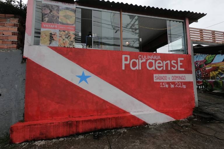 Fachada do restaurante Culinária Paraense, aberto na zona leste de SP no início da pandemia