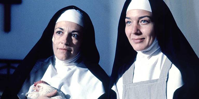 Cena do filme 'Maus Hábitos' (1983), de Pedro Almodóvar