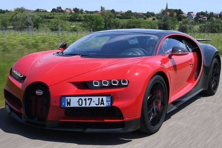 O milionário checo estava dirigindo um Bugatti Chiron