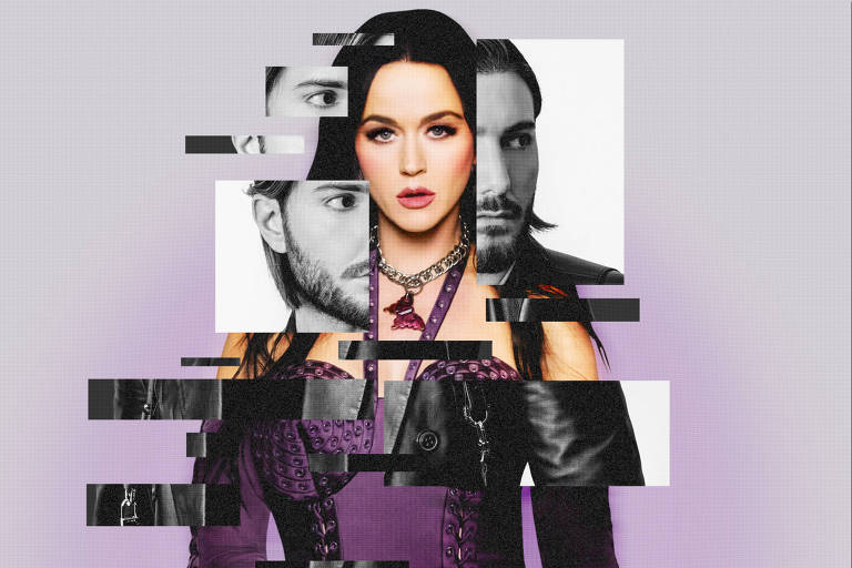 A cantora Katy Perry e o DJ Alesso na capa do single 'When I'm Gone'