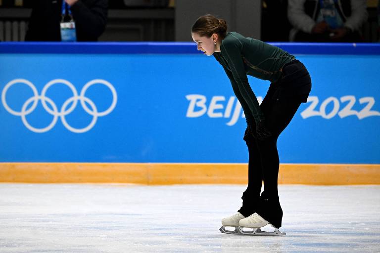 Kamila Valieva treina nesta sexta-feira (11) para provas individuais nas Olimpíadas de Inverno de Pequim