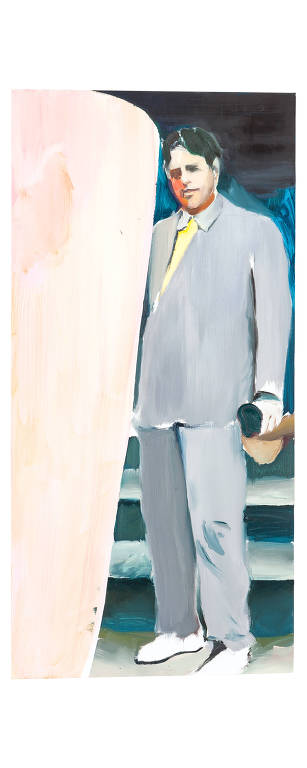 ‘Oswald e os Asmat’, retrato do escritor Oswald de Andrade em pintura de Daniel Lannes