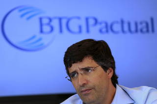 FILE PHOTO: Esteves, when CEO Brazilian BTG Pactual bank is pictured during an interview in Sao Paulo