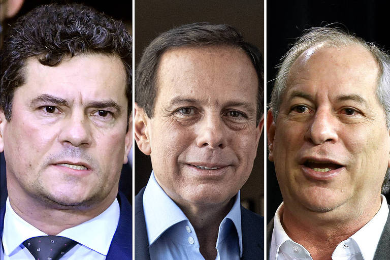 Jair Bolsonaro, Lula, Sérgio Moro, João Doria e Ciro Gomes